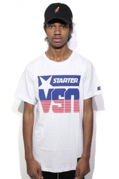 Camiseta Starter Black Label USA Branca - NewSkull