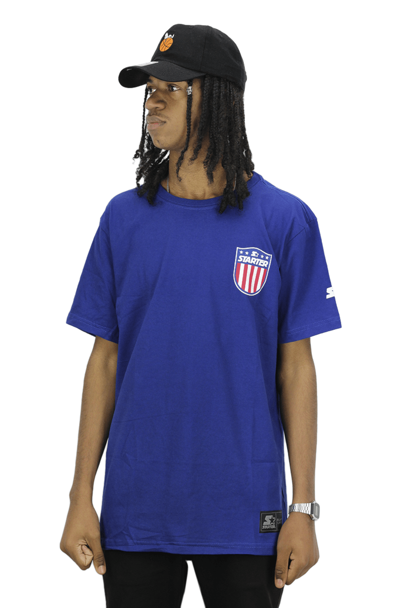 Camiseta Starter Brasão Azul - NewSkull