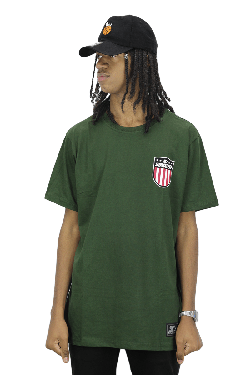 Camiseta Starter Brasão Verde - NewSkull