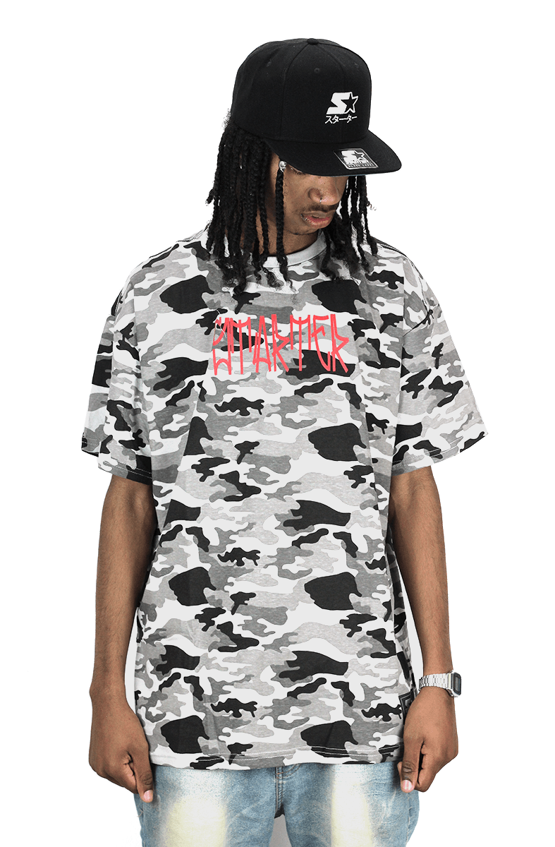 CAMISETA STARTER CAMO PIXO EXTRA CINZA - NewSkull