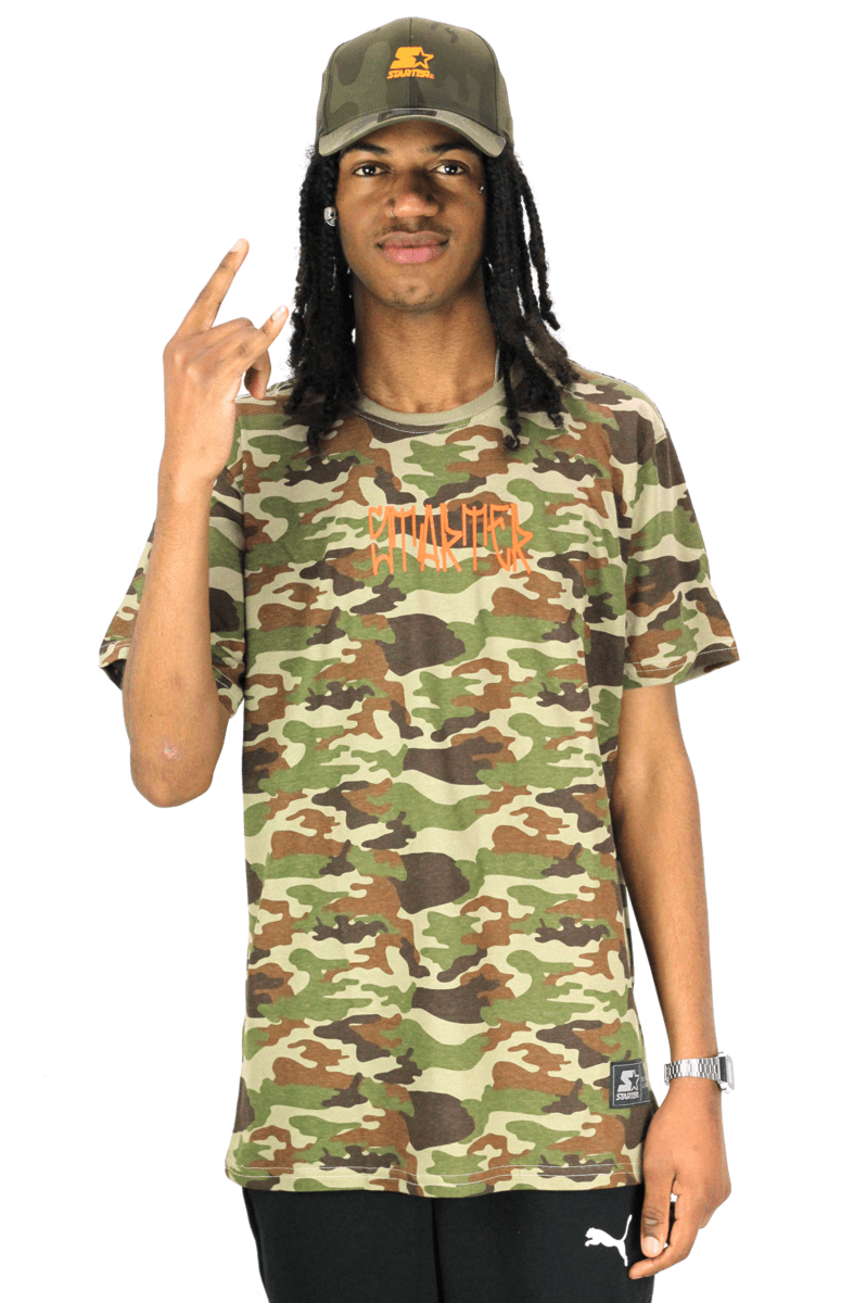 CAMISETA STARTER CAMO PIXO VERDE - NewSkull