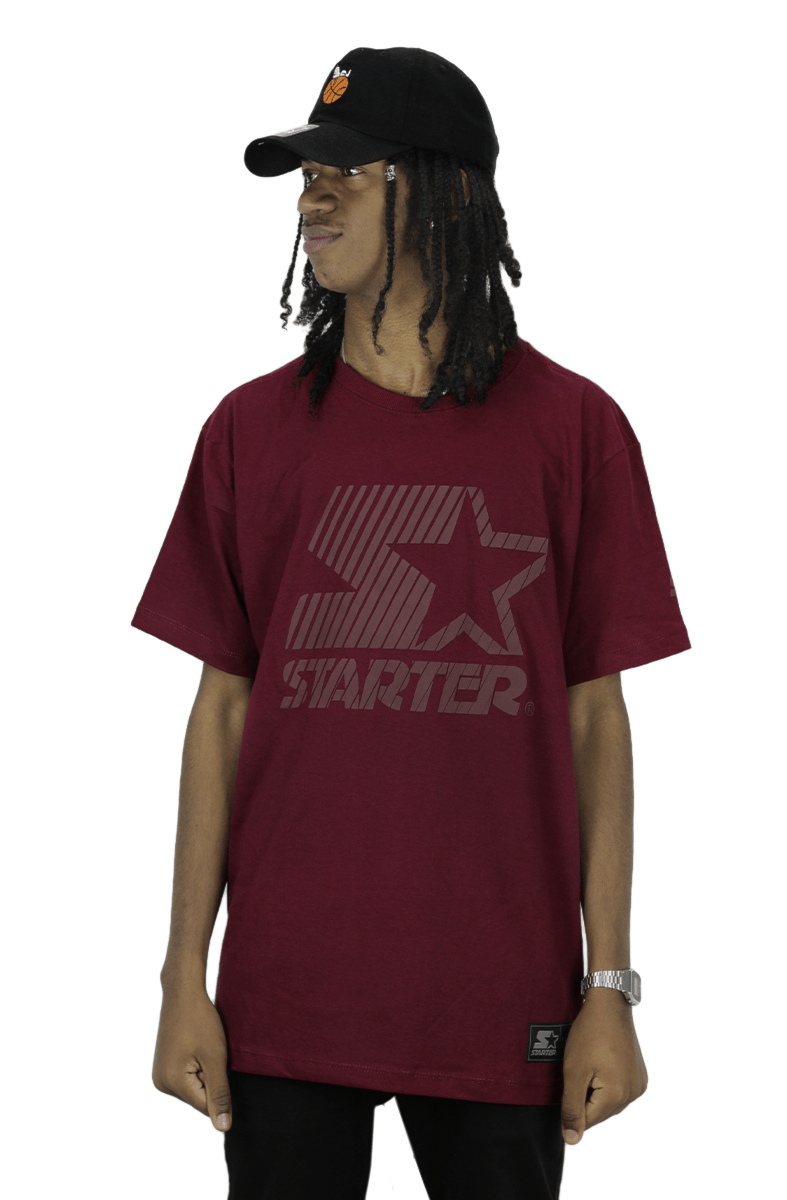 Camiseta Starter Classic Logo Bordo - NewSkull