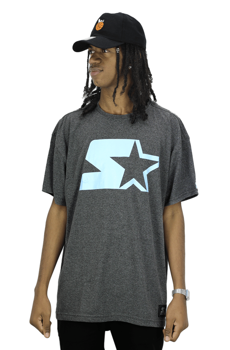 Camiseta Starter Classic Logo Cinza - NewSkull