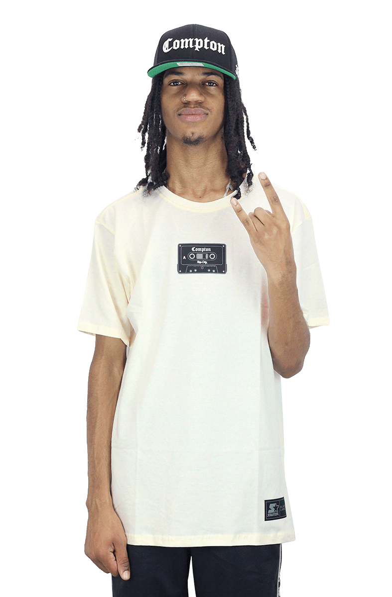 CAMISETA STARTER COMPTON BEGE - NewSkull