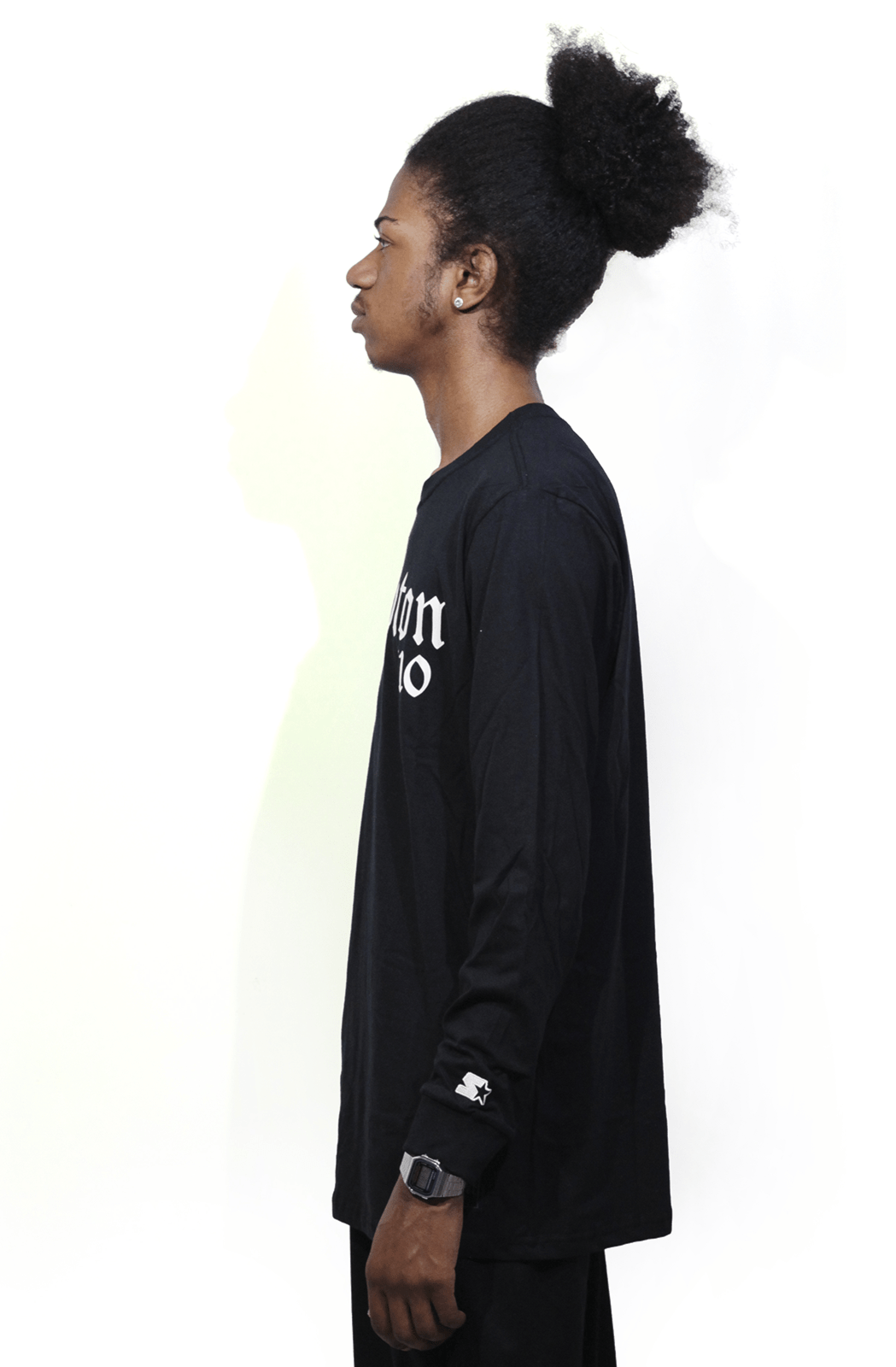 Camiseta Starter Compton Manga Longa Preta - NewSkull