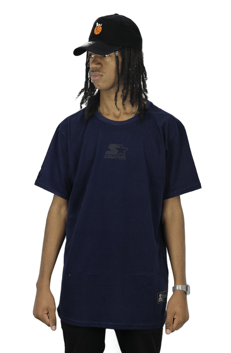 Camiseta Starter Especial Long Azul - NewSkull