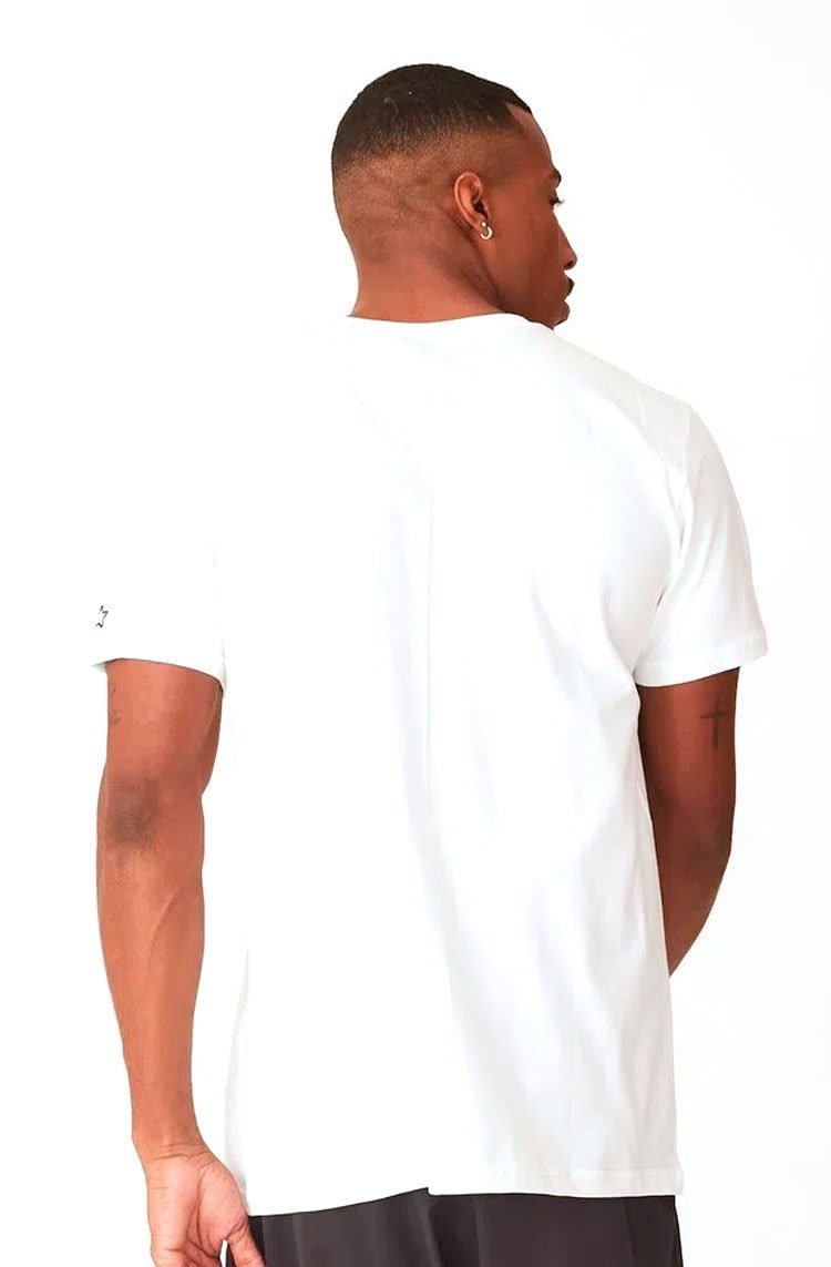 Camiseta Starter Estampada Off White/Vermelho - NewSkull