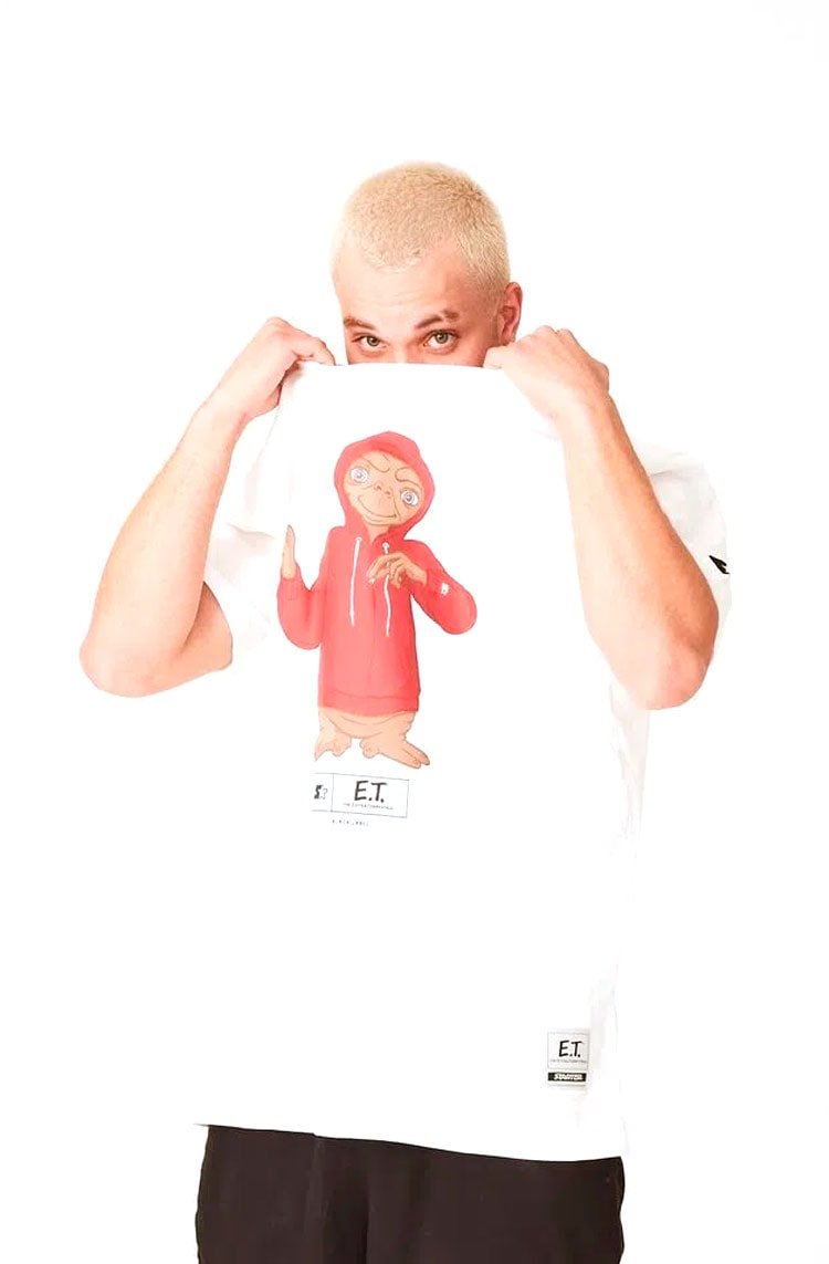 Camiseta Starter E.T. Off White/Vermelho - NewSkull