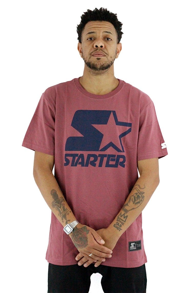 Camiseta Starter Logo Basic Marrom - NewSkull