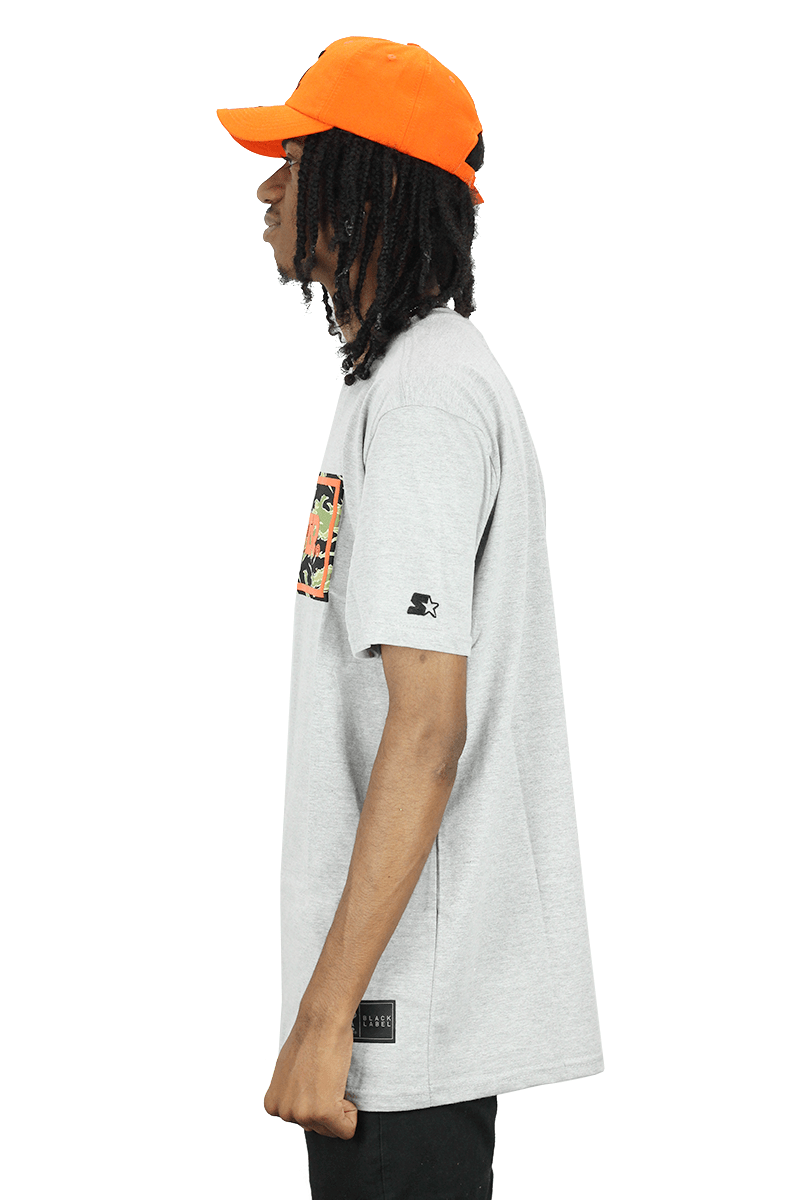 CAMISETA STARTER LOGO BOX CAMUFALDO CINZA - NewSkull