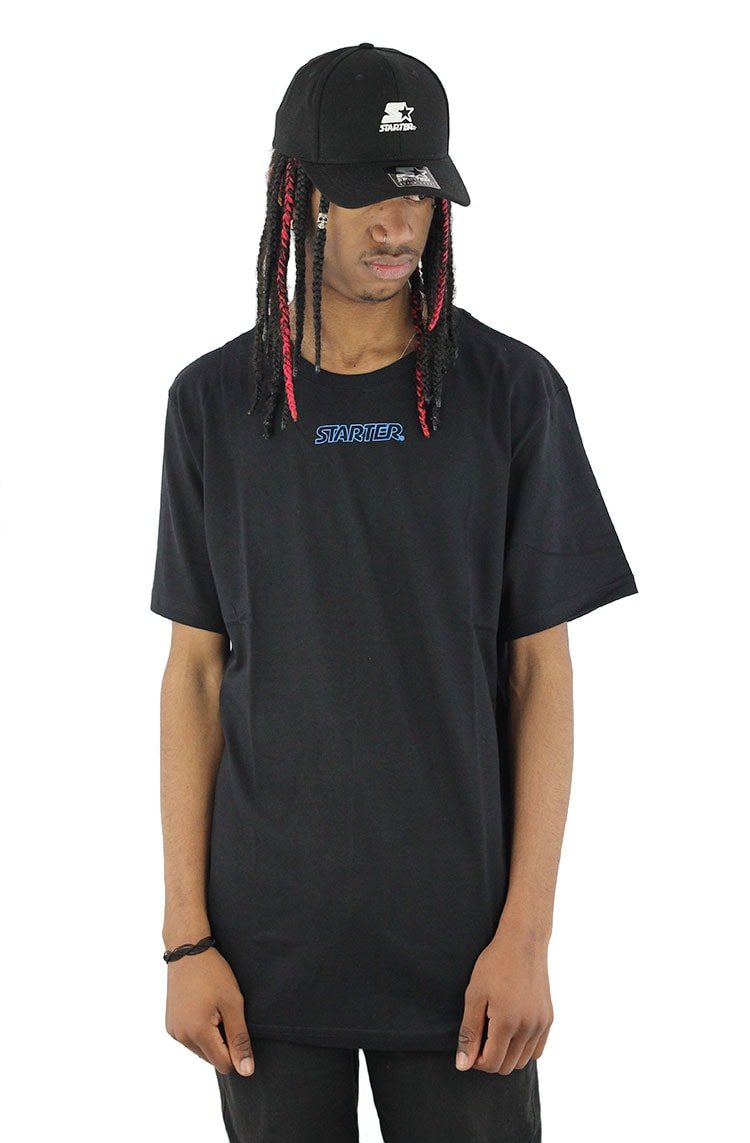 Camiseta Starter Logo Letter Basic Preta - NewSkull