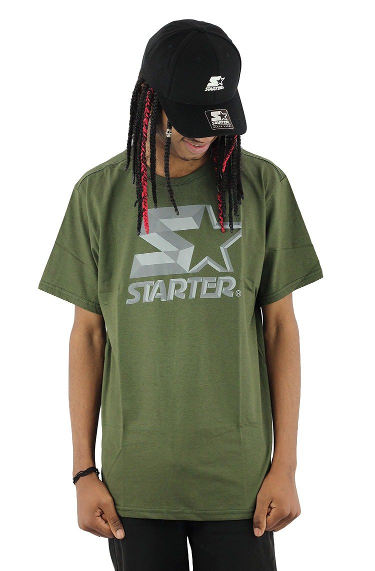Camiseta Starter Logo Metal Basic Verde - NewSkull