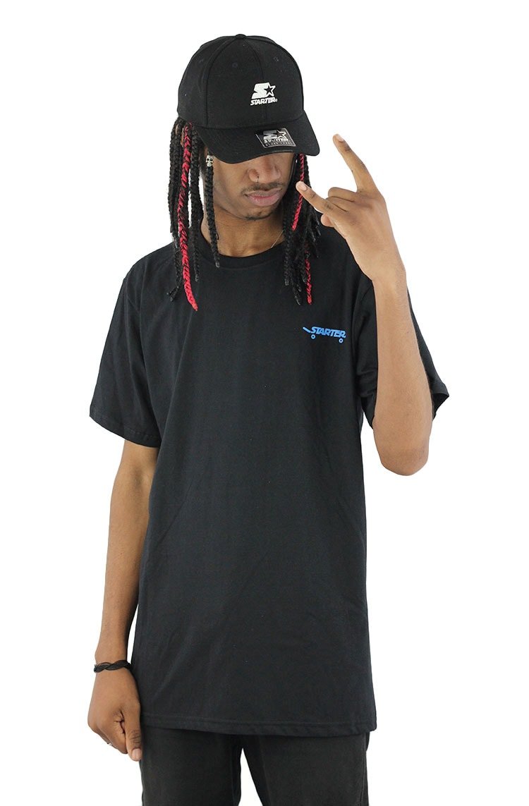 Camiseta Starter Logo Skate Basic Preta - NewSkull