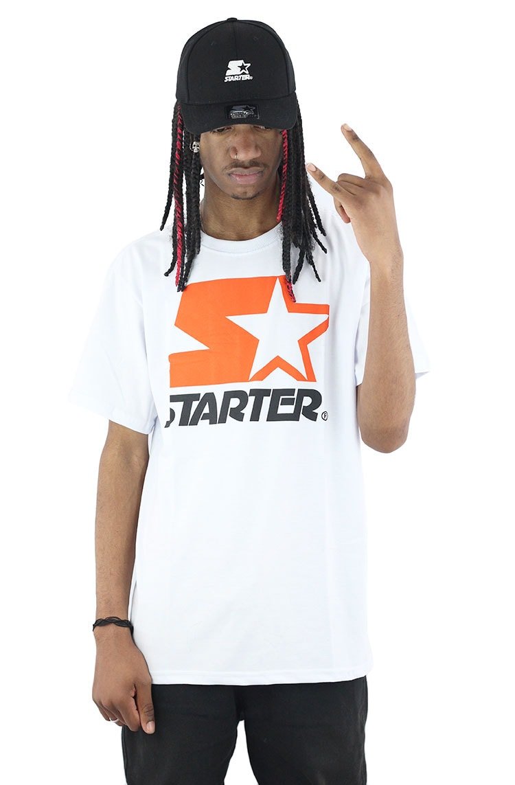 Camiseta Starter Logo Two Color Basic Branca - NewSkull