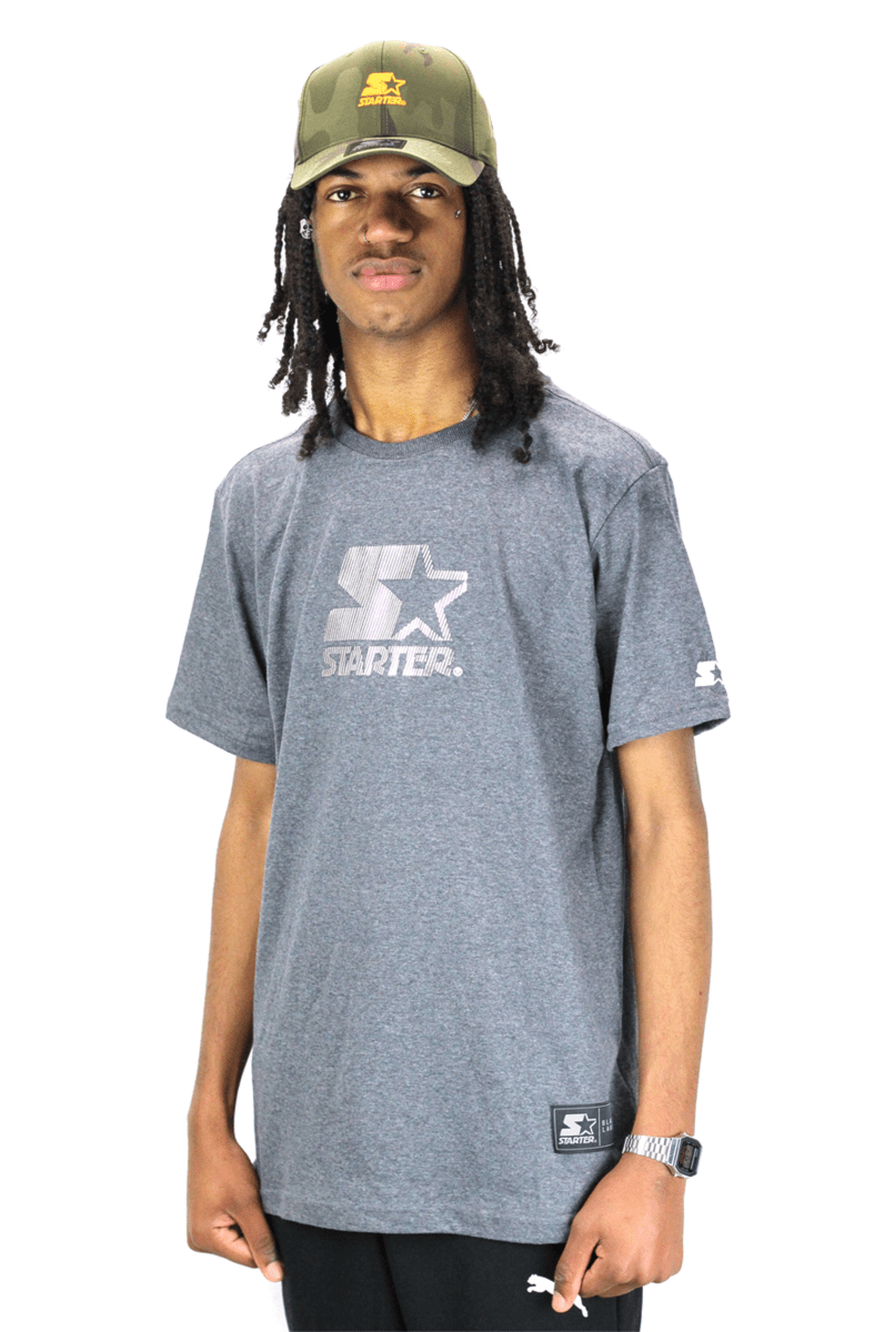 CAMISETA STARTER LOGO VINIL CINZA - NewSkull