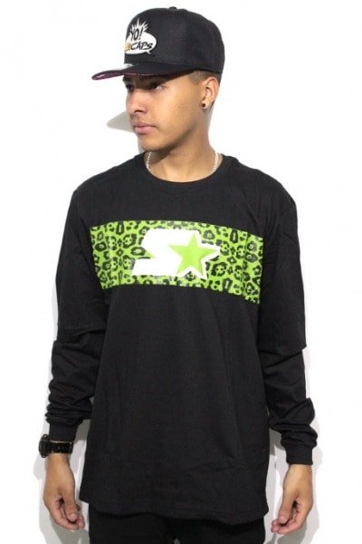 Camiseta Starter Manga Longa Jaguar - NewSkull