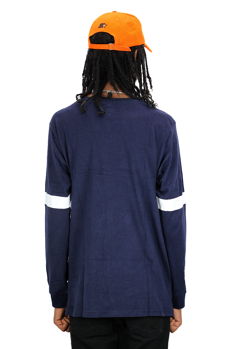 CAMISETA STARTER MANGA LONGA RETRO AZUL - NewSkull