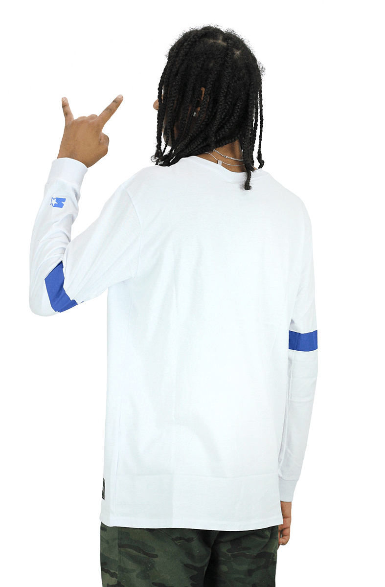 CAMISETA STARTER MANGA LONGA STRIPES BRANCA - NewSkull