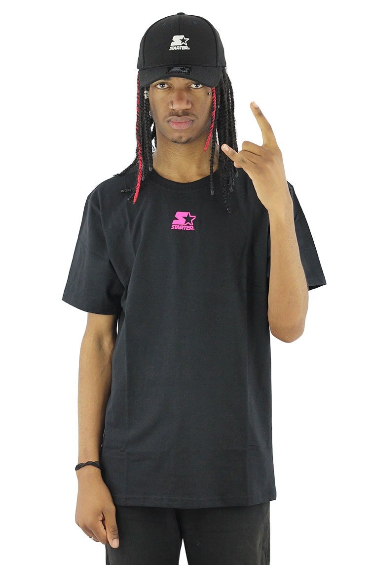 Camiseta Starter Mini Logo Basic Preta - NewSkull