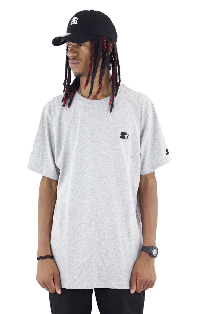 Camiseta Starter Mini Logo Cinza - NewSkull