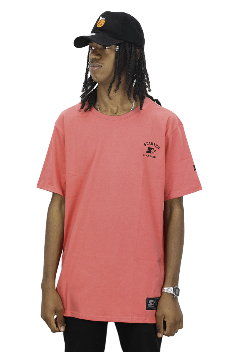 Camiseta Starter Mini Logo Rosa - NewSkull