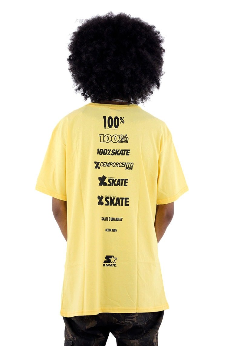 Camiseta Starter Skate Europa 96 Amarela - NewSkull