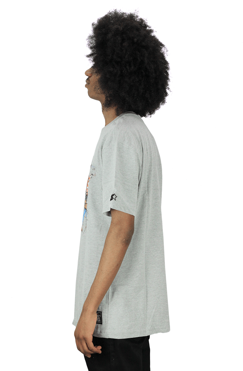 CAMISETA STARTER x ONDE ESTA WALLY? LOGO CINZA - NewSkull