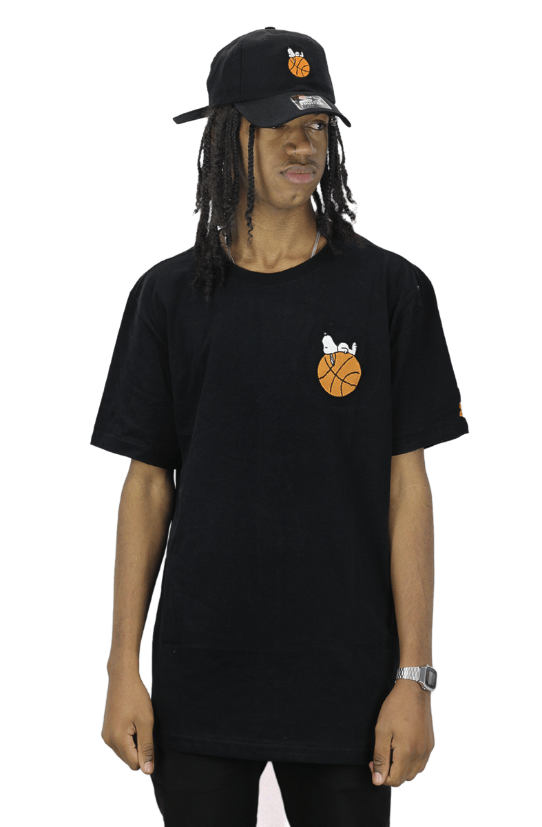 Camiseta Starter X Peanuts Snoopy Basketball Preto - NewSkull