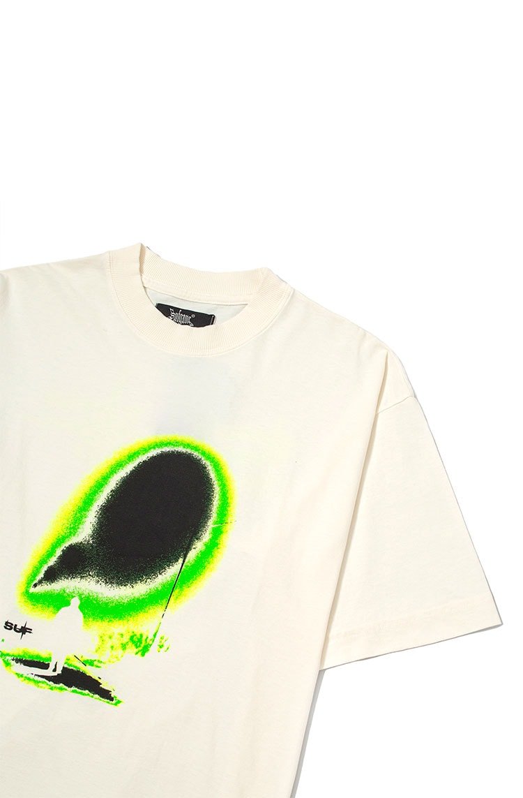 Camiseta Sufgang Utopia Off White/Verde - NewSkull
