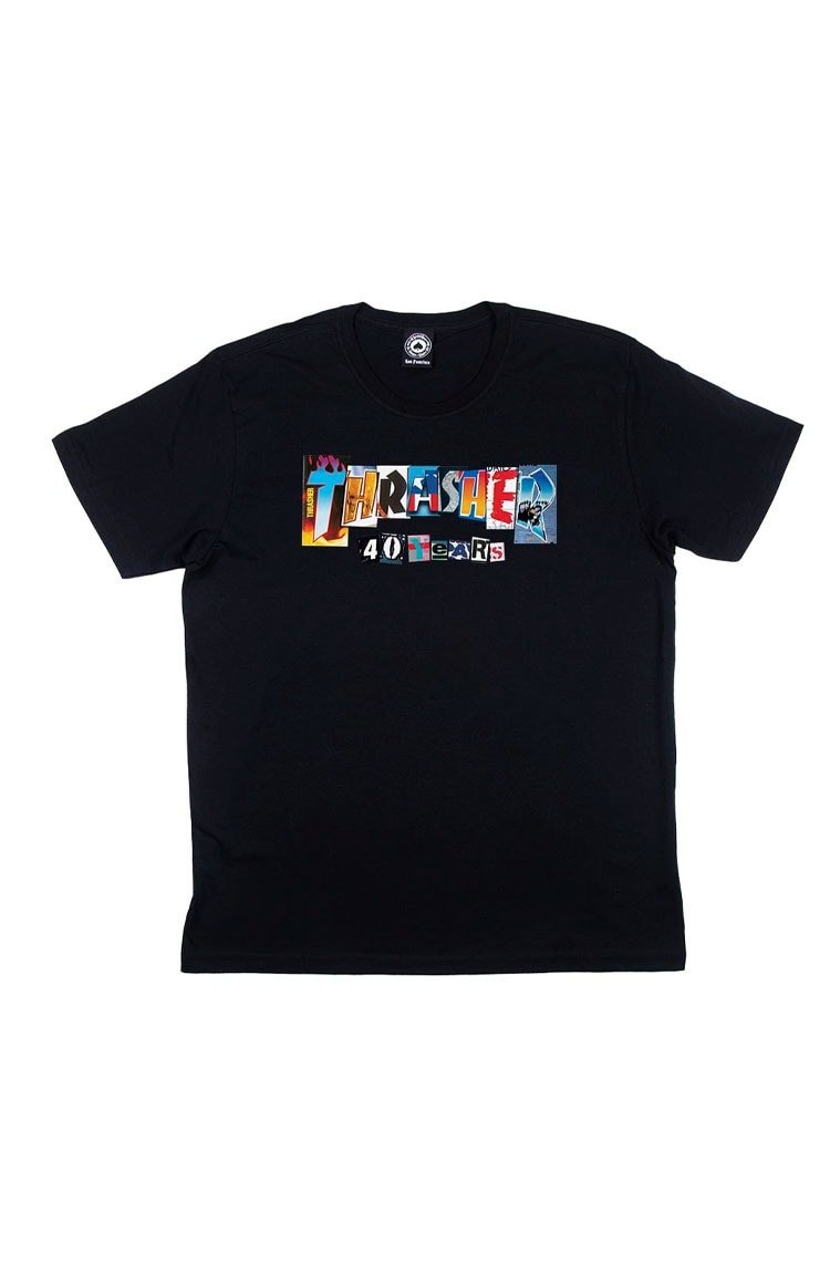 Camiseta Thrasher 40 Years Ranson Preto/Estampado - NewSkull