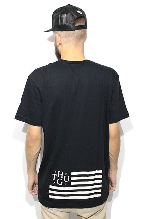 Camiseta Thug Nine Roman Preta - NewSkull