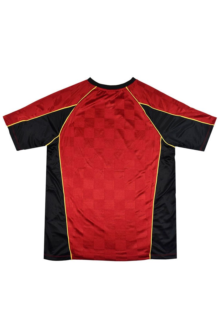 Camiseta Umbro Masculino Panelled Raglan Vinho/Preto/Ouro Antigo - NewSkull