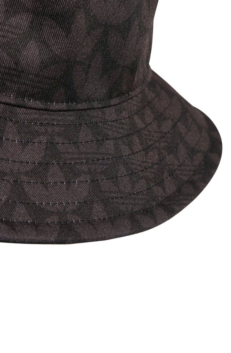 Chapéu Adidas Bucket Monogram Print Preto/Branco - NewSkull