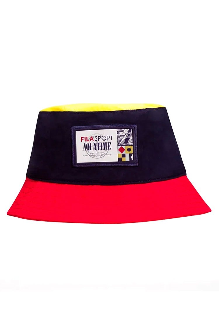 Chapeu Bucket Hat Fila Sailor Azul/Vermelho/Amarelo - NewSkull