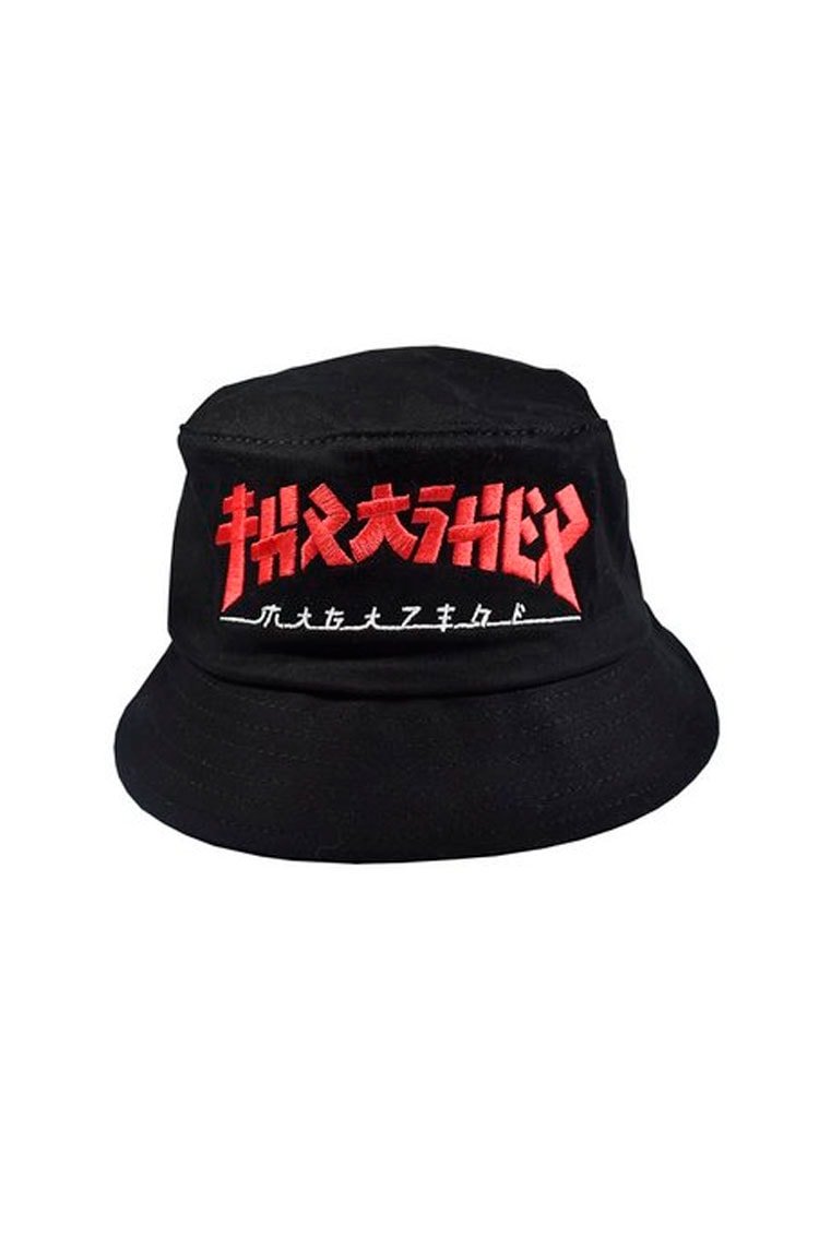 Chapeu Bucket Thrasher Godzilla Preto/Vermelho - NewSkull