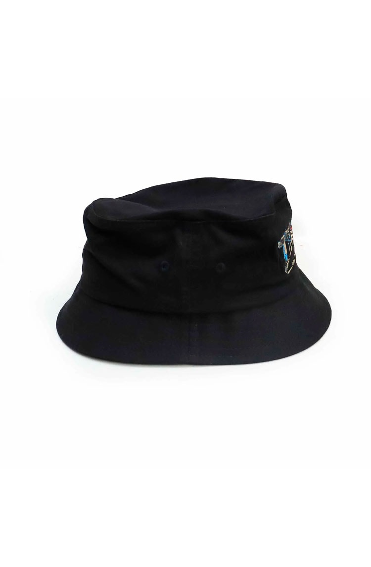 Chapeu Bucket Thrasher Hieroglyphics Preto/Azul - NewSkull