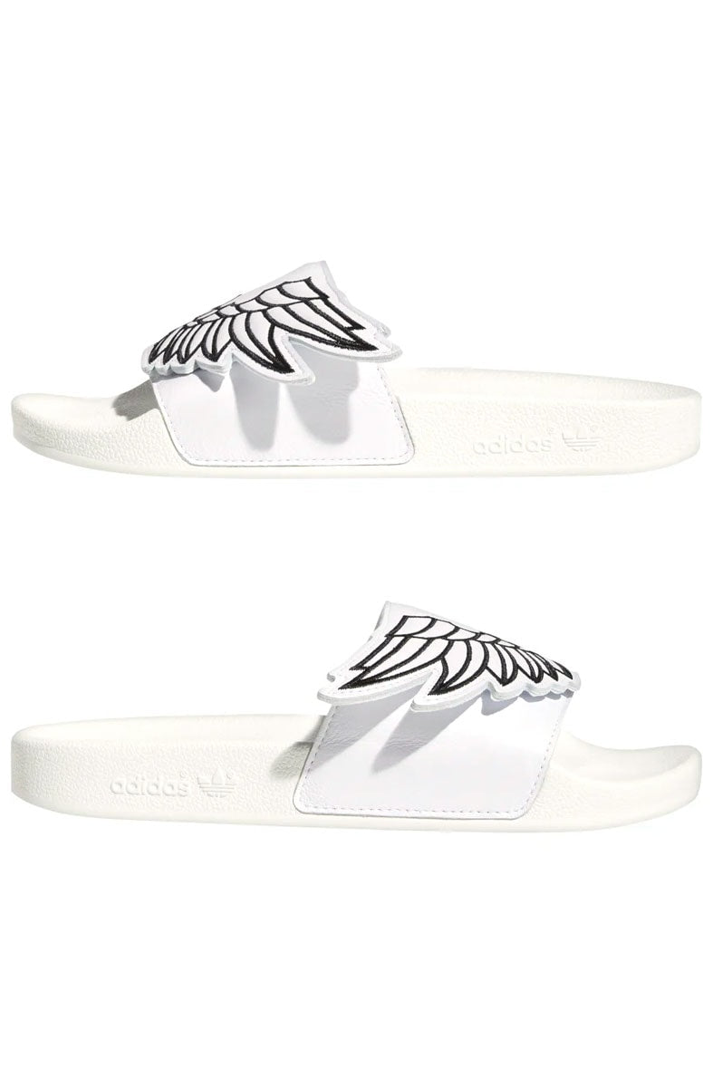 Chinelo Adidas Jeremy Scott Monogram Adilette Wings Branco/Preto - NewSkull