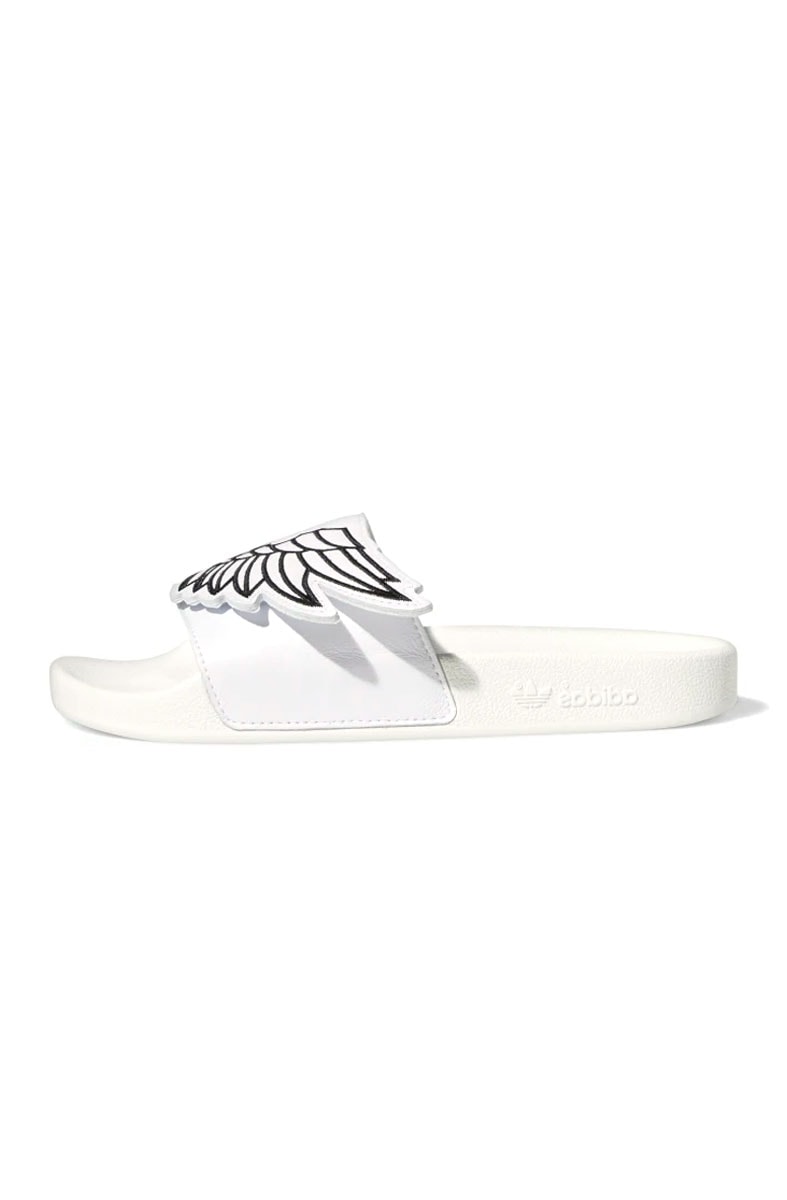 Chinelo Adidas Jeremy Scott Monogram Adilette Wings Branco/Preto - NewSkull