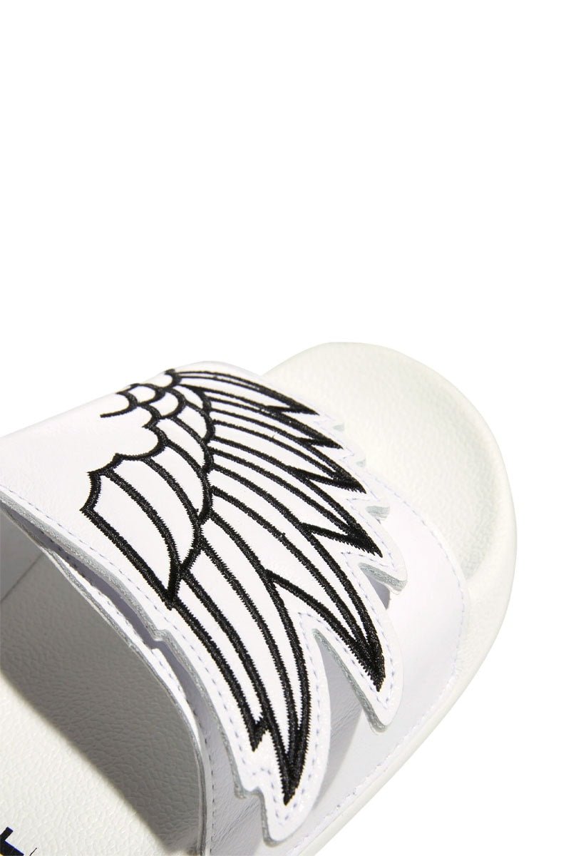 Chinelo Adidas Jeremy Scott Monogram Adilette Wings Branco/Preto - NewSkull