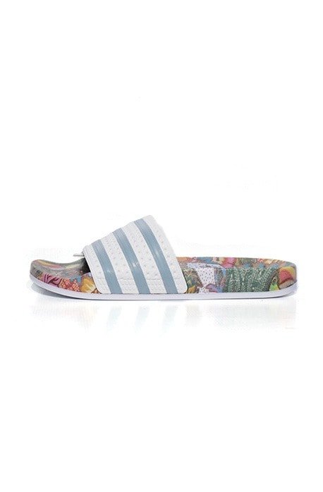 Chinelo Adidas x Farm Adilette W Feminino Branco - NewSkull