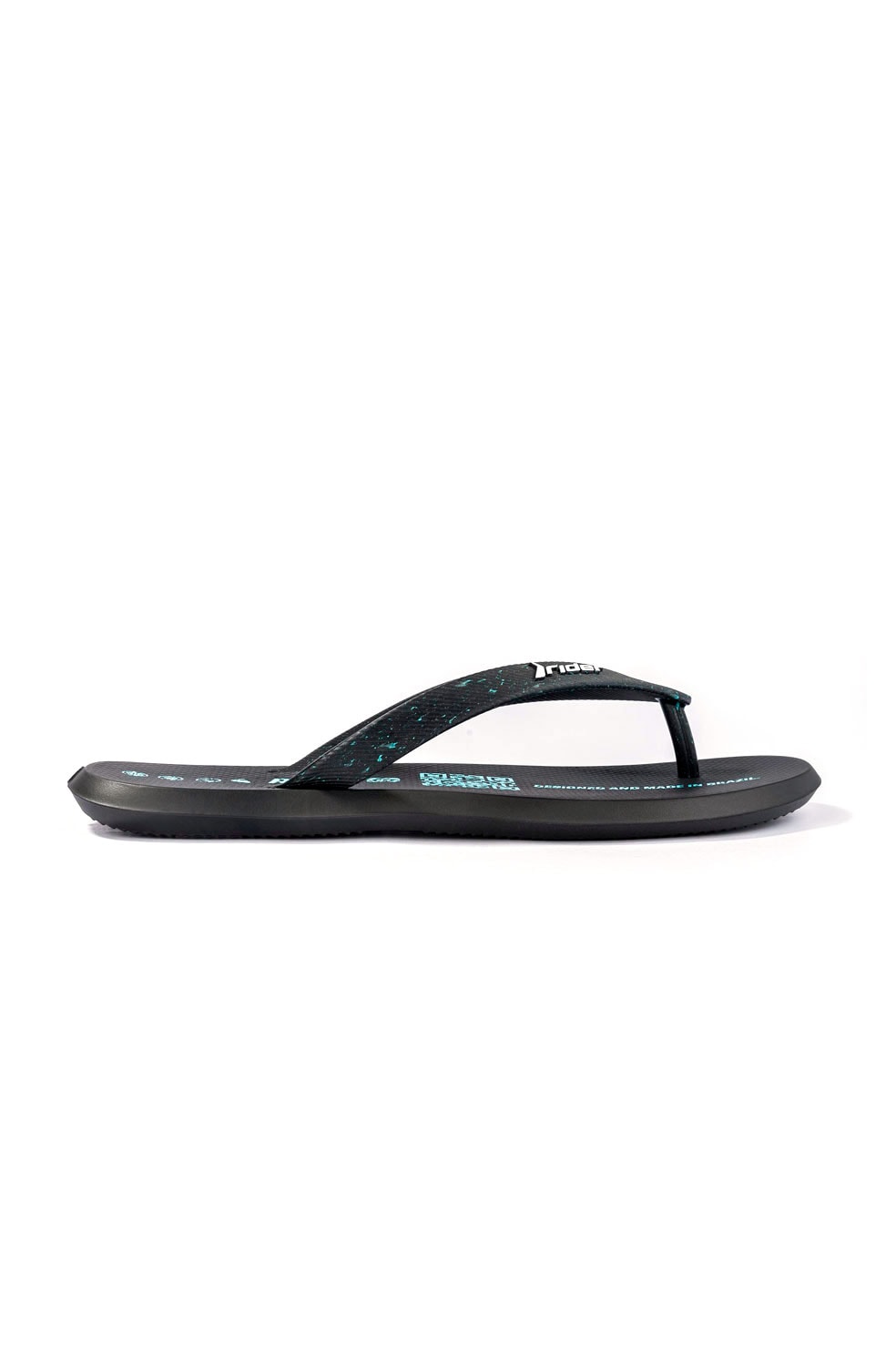 Chinelo Dedo Rider R4 Preto/Azul - NewSkull
