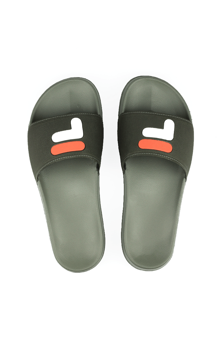Chinelo Fila Slider Big F Basic Masculino Verde - NewSkull