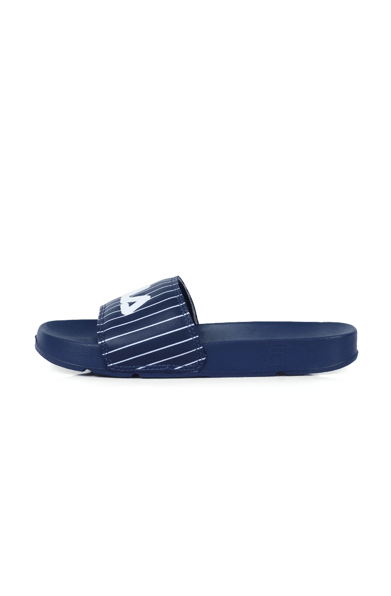 Chinelo Fila Slider Drifter Stripes Feminino Azul - NewSkull
