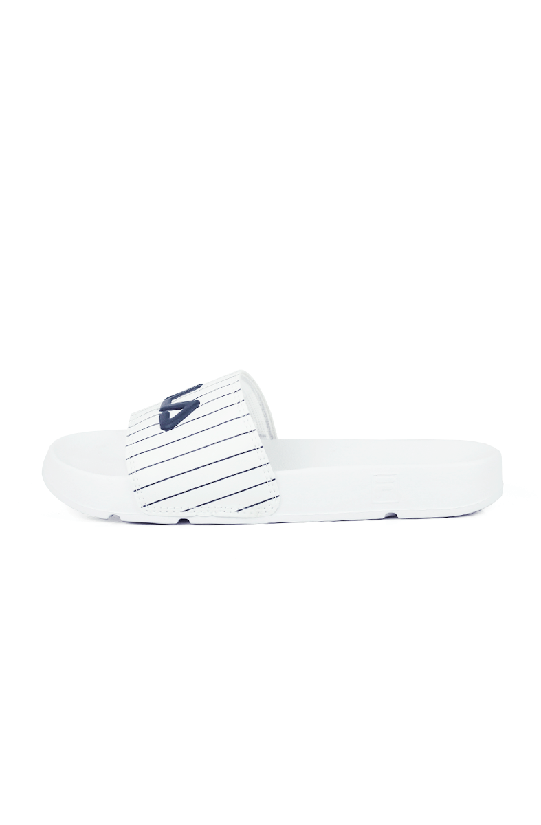 Chinelo Fila Slider Drifter Stripes Feminino Branco - NewSkull