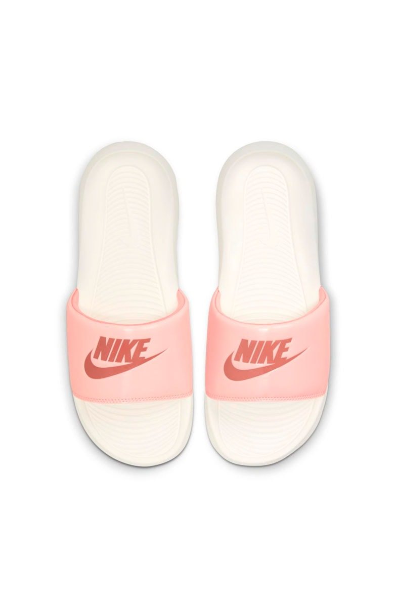 Chinelo Nike Victori One Feminino Branco/Rosa - NewSkull