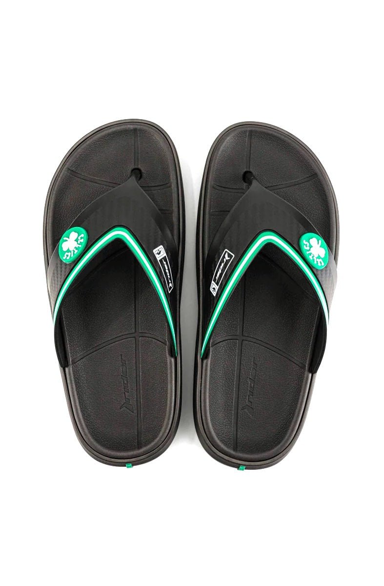 Chinelo Rider Dedo Block Celtics Preto/Verde/Branco - NewSkull