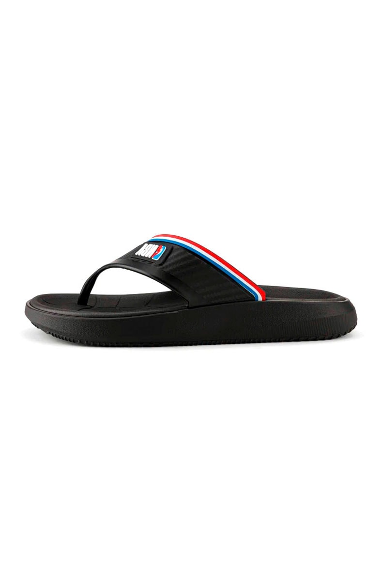 Chinelo Rider Dedo Block NBA Preto/Azul/Vermelho - NewSkull