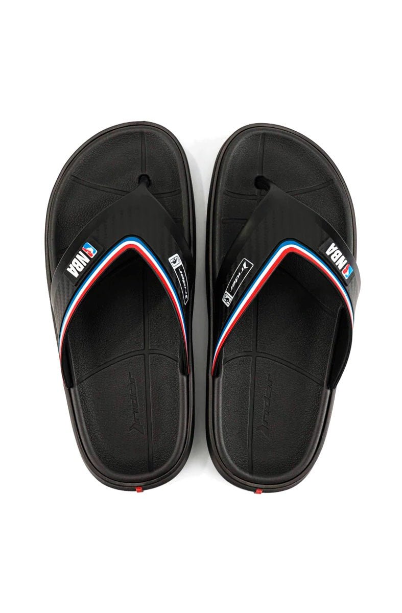 Chinelo Rider Dedo Block NBA Preto/Azul/Vermelho - NewSkull