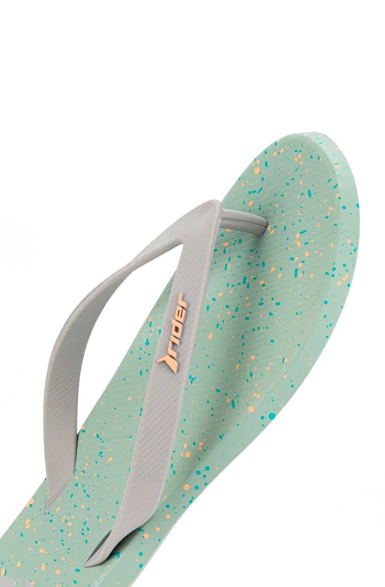 Chinelo Rider Dedo R1 Canvas Verde/Cinza - NewSkull