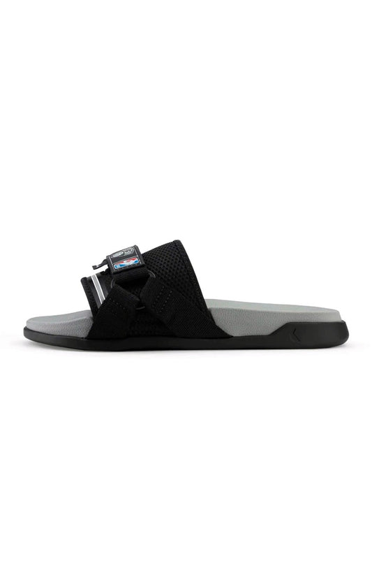 Chinelo Rider Slide NX NBA Brooklin Nets Preto/Cinza - NewSkull